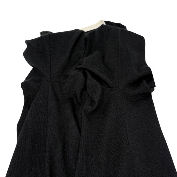 CHANEL Sport Vintage 06A CC Mark Logo Knit Cardigan #46 Black White [106364] - Picture 8 of 12